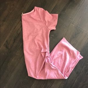 Pink blush maternity dress